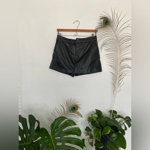 NWT Faux Leather Skort by Zara Size M 🖤